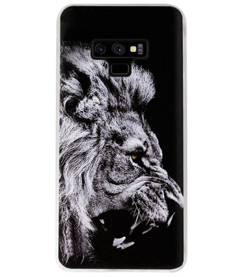 ADEL Siliconen Back Cover Softcase Hoesje voor Samsung Galaxy Note 9 - Leeuw Zwart