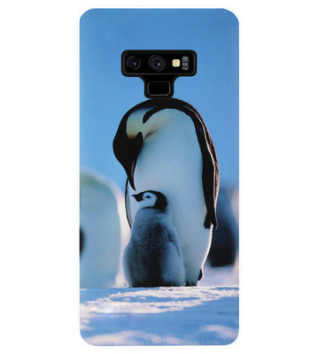 ADEL Siliconen Back Cover Softcase Hoesje voor Samsung Galaxy Note 9 - Pinguin Blauw