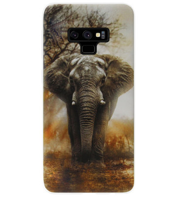 ADEL Siliconen Back Cover Softcase Hoesje voor Samsung Galaxy Note 9 - Olifanten