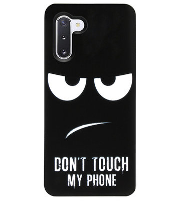 ADEL Siliconen Back Cover Softcase Hoesje voor Samsung Galaxy Note 10 - Don't Touch My Phone