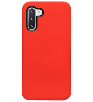 ADEL Siliconen Back Cover Softcase Hoesje voor Samsung Galaxy Note 10 - Rood