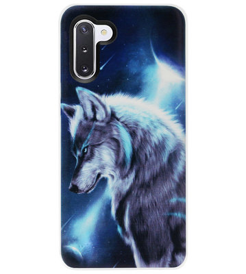 ADEL Siliconen Back Cover Softcase Hoesje voor Samsung Galaxy Note 10 - Wolf