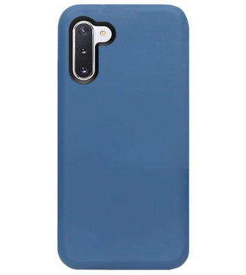 ADEL Premium Siliconen Back Cover Softcase Hoesje voor Samsung Galaxy Note 10 - Blauw