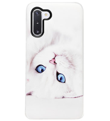 ADEL Siliconen Back Cover Softcase Hoesje voor Samsung Galaxy Note 10 - Katten