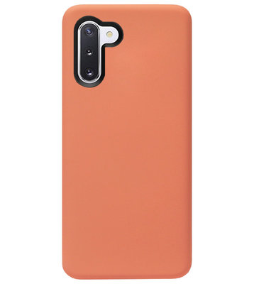 ADEL Premium Siliconen Back Cover Softcase Hoesje voor Samsung Galaxy Note 10 Plus - Oranje