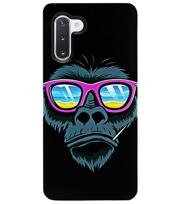 ADEL Siliconen Back Cover Softcase Hoesje voor Samsung Galaxy Note 10 Plus - Gorilla Apen