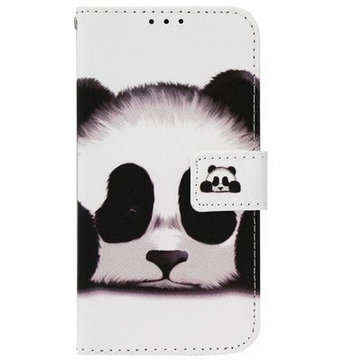 ADEL Kunstleren Book Case Pasjes Portemonnee Hoesje voor Samsung Galaxy Note 10 Plus - Panda