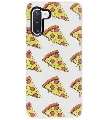 ADEL Siliconen Back Cover Softcase Hoesje voor Samsung Galaxy Note 10 Plus - Junkfood Pizza