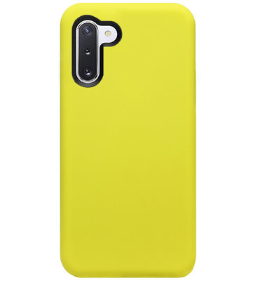 ADEL Premium Siliconen Back Cover Softcase Hoesje voor Samsung Galaxy Note 10 Plus - Geel