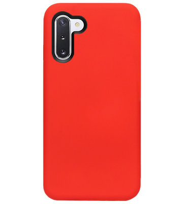 ADEL Siliconen Back Cover Softcase Hoesje voor Samsung Galaxy Note 10 Plus - Rood