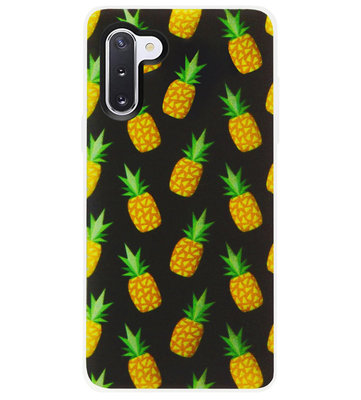 ADEL Siliconen Back Cover Softcase Hoesje voor Samsung Galaxy Note 10 Plus - Ananas