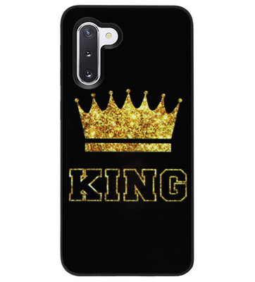 ADEL Siliconen Back Cover Softcase Hoesje voor Samsung Galaxy Note 10 Plus - King Koning