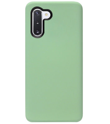 ADEL Premium Siliconen Back Cover Softcase Hoesje voor Samsung Galaxy Note 10 Plus - Lichtgroen