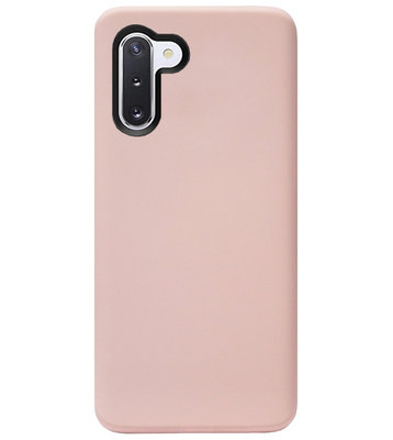 ADEL Premium Siliconen Back Cover Softcase Hoesje voor Samsung Galaxy Note 10 Plus - Lichtroze