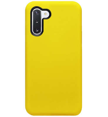 ADEL Siliconen Back Cover Softcase Hoesje voor Samsung Galaxy Note 10 Plus - Geel