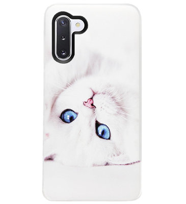 ADEL Siliconen Back Cover Softcase Hoesje voor Samsung Galaxy Note 10 Plus - Katten