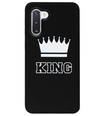 ADEL Siliconen Back Cover Softcase Hoesje voor Samsung Galaxy Note 10 Plus - King