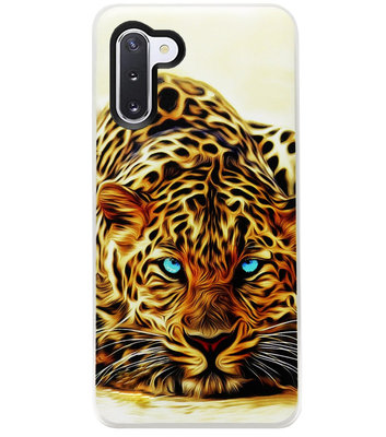 ADEL Siliconen Back Cover Softcase Hoesje voor Samsung Galaxy Note 10 Plus - Tijger