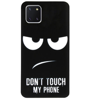ADEL Siliconen Back Cover Softcase Hoesje voor Samsung Galaxy Note 10 Lite - Don't Touch My Phone