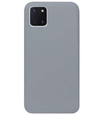 ADEL Siliconen Back Cover Softcase Hoesje voor Samsung Galaxy Note 10 Lite - Grijs