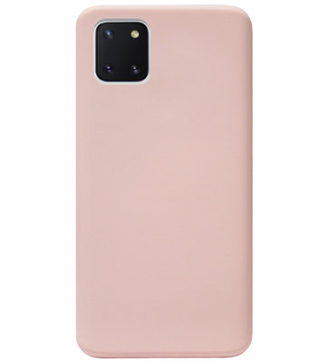 ADEL Premium Siliconen Back Cover Softcase Hoesje voor Samsung Galaxy Note 10 Lite - Lichtroze