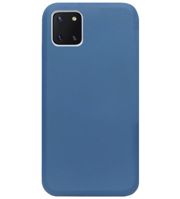 ADEL Premium Siliconen Back Cover Softcase Hoesje voor Samsung Galaxy Note 10 Lite - Blauw