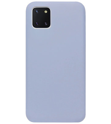 ADEL Premium Siliconen Back Cover Softcase Hoesje voor Samsung Galaxy Note 10 Lite - Lavendel Grijs