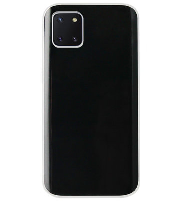 ADEL Siliconen Back Cover Softcase Hoesje voor Samsung Galaxy Note 10 Lite - Doorzichtig Transparant