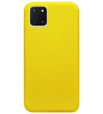 ADEL Siliconen Back Cover Softcase Hoesje voor Samsung Galaxy Note 10 Lite - Geel
