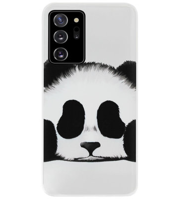 ADEL Siliconen Back Cover Softcase Hoesje voor Samsung Galaxy Note 20 - Panda