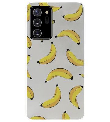 ADEL Siliconen Back Cover Softcase Hoesje voor Samsung Galaxy Note 20 - Bananen Geel