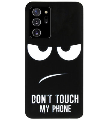ADEL Siliconen Back Cover Softcase Hoesje voor Samsung Galaxy Note 20 - Don't Touch My Phone