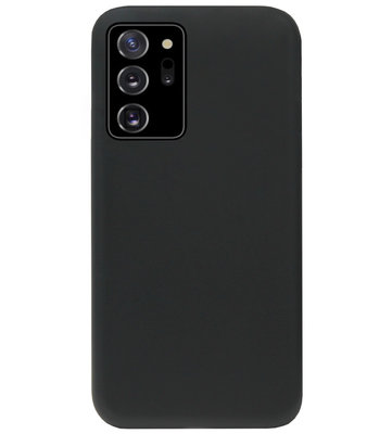 ADEL Tarwe Stro TPU Back Cover Softcase Hoesje voor Samsung Galaxy Note 20 - Duurzaam Afbreekbaar Milieuvriendelijk Zwart