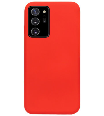 ADEL Siliconen Back Cover Softcase Hoesje voor Samsung Galaxy Note 20 - Rood