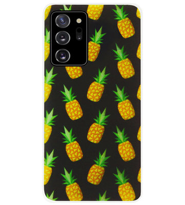 ADEL Siliconen Back Cover Softcase Hoesje voor Samsung Galaxy Note 20 - Ananas