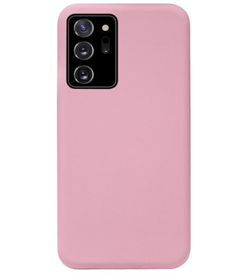 ADEL Siliconen Back Cover Softcase Hoesje voor Samsung Galaxy Note 20 - Roze