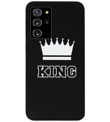 ADEL Siliconen Back Cover Softcase Hoesje voor Samsung Galaxy Note 20 - King