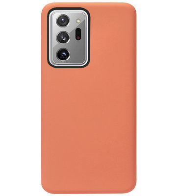 ADEL Premium Siliconen Back Cover Softcase Hoesje voor Samsung Galaxy Note 20 Ultra - Oranje