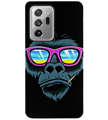 ADEL Siliconen Back Cover Softcase Hoesje voor Samsung Galaxy Note 20 Ultra - Gorilla Apen