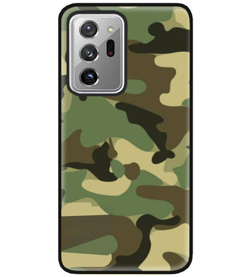 ADEL Siliconen Back Cover Softcase Hoesje voor Samsung Galaxy Note 20 Ultra - Camouflage