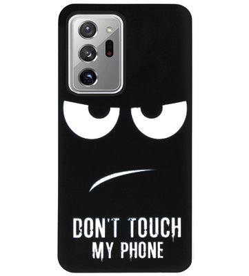 ADEL Siliconen Back Cover Softcase Hoesje voor Samsung Galaxy Note 20 Ultra - Don't Touch My Phone