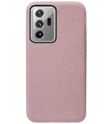 ADEL Tarwe Stro TPU Back Cover Softcase Hoesje voor Samsung Galaxy Note 20 Ultra - Duurzaam Afbreekbaar Milieuvriendelijk Roze