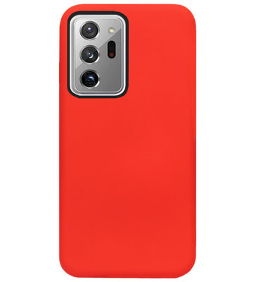 ADEL Siliconen Back Cover Softcase Hoesje voor Samsung Galaxy Note 20 Ultra - Rood