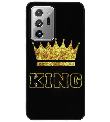 ADEL Siliconen Back Cover Softcase Hoesje voor Samsung Galaxy Note 20 Ultra - King Koning