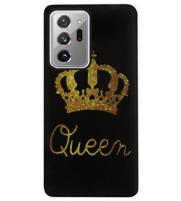 ADEL Siliconen Back Cover Softcase Hoesje voor Samsung Galaxy Note 20 Ultra - Queen Koningin