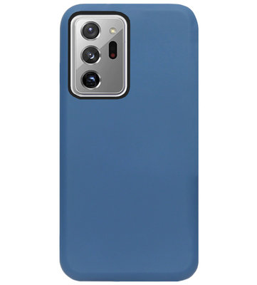 ADEL Premium Siliconen Back Cover Softcase Hoesje voor Samsung Galaxy Note 20 Ultra - Blauw