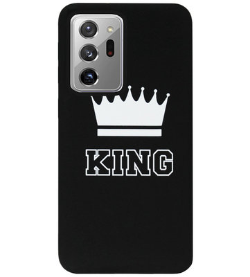 ADEL Siliconen Back Cover Softcase Hoesje voor Samsung Galaxy Note 20 Ultra - King