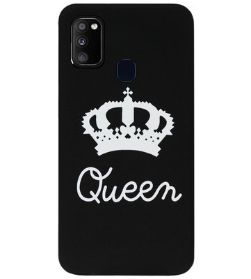 ADEL Siliconen Back Cover Softcase Hoesje voor Samsung Galaxy M30s/ M21 - Queen