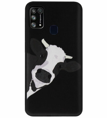ADEL Siliconen Back Cover Softcase Hoesje voor Samsung Galaxy M31 - Koe