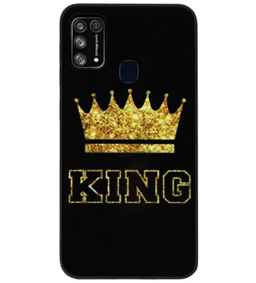 ADEL Siliconen Back Cover Softcase Hoesje voor Samsung Galaxy M31 - King Koning